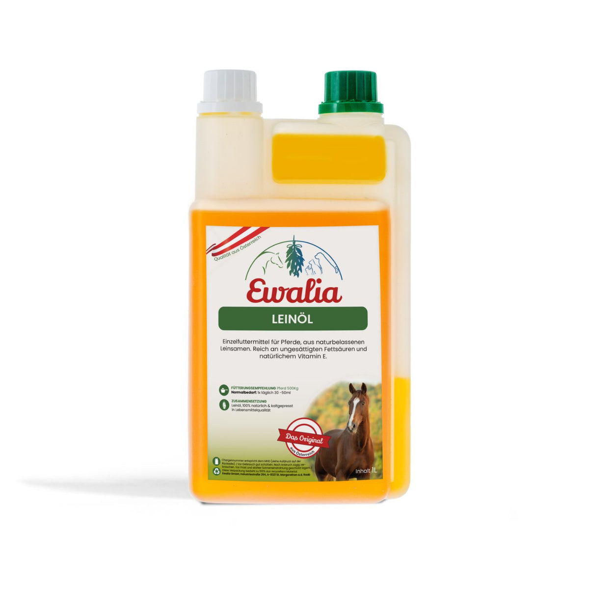 Ewalia Leinöl für Pferde 1000 ml
