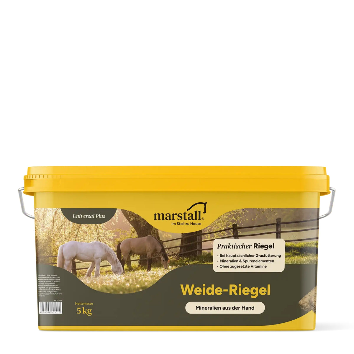 Marstall Weide-Riegel  Mineralfutter-Riegel für Weide-Pferde 5kg