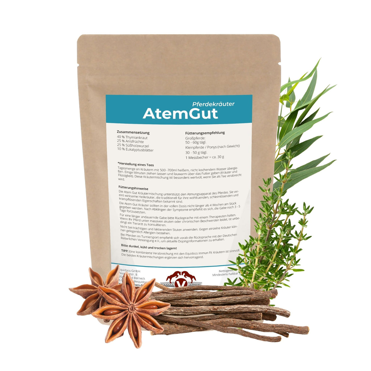 Equidocs Kräutermischung Atemgut 1000 g