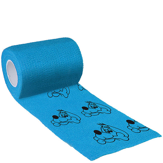 Binde Bandage 5cm x 4,5m, Bandage blau Hund