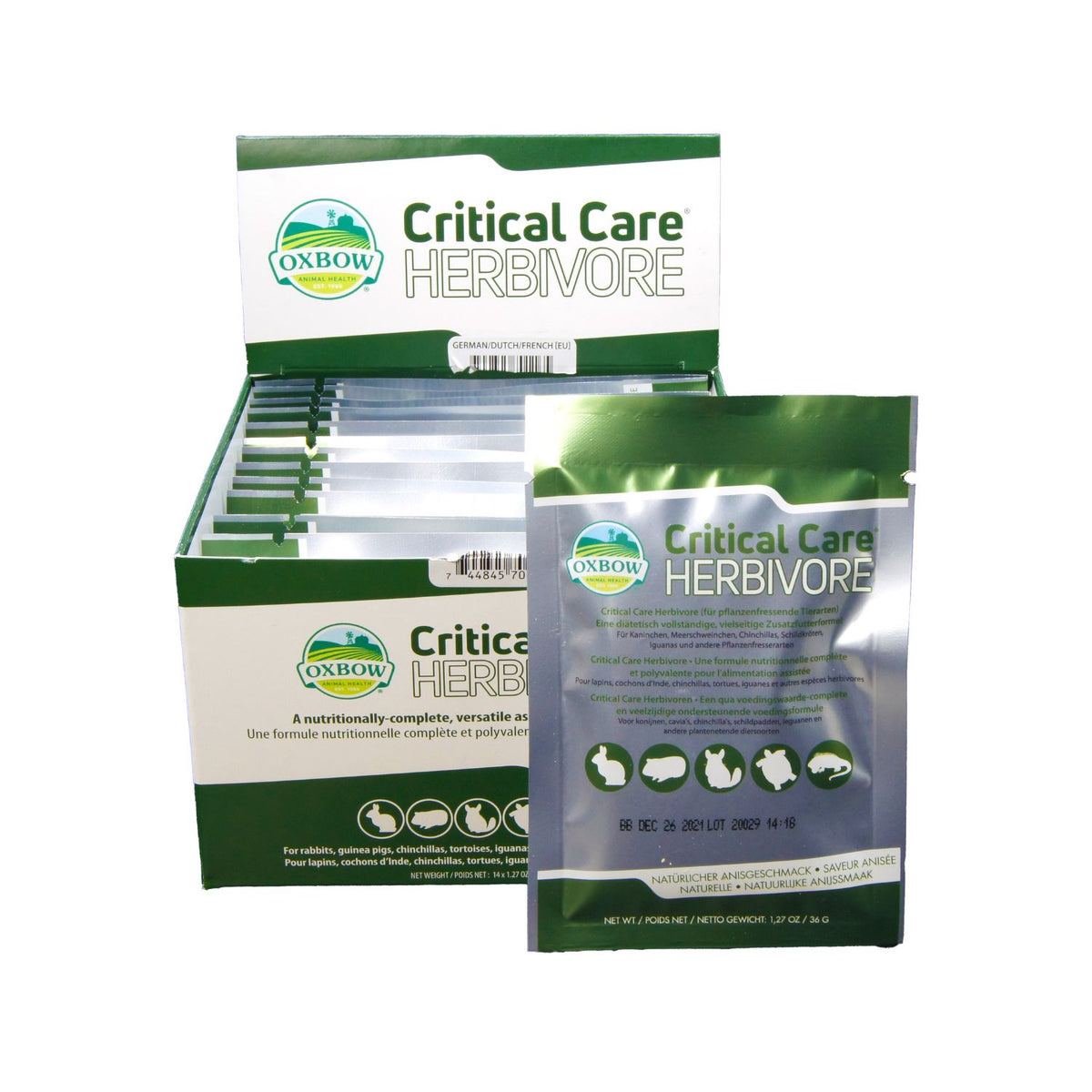 Critical Care Heimtiere Pflanzenfr. 14 x 36g MHD 30.11.2026