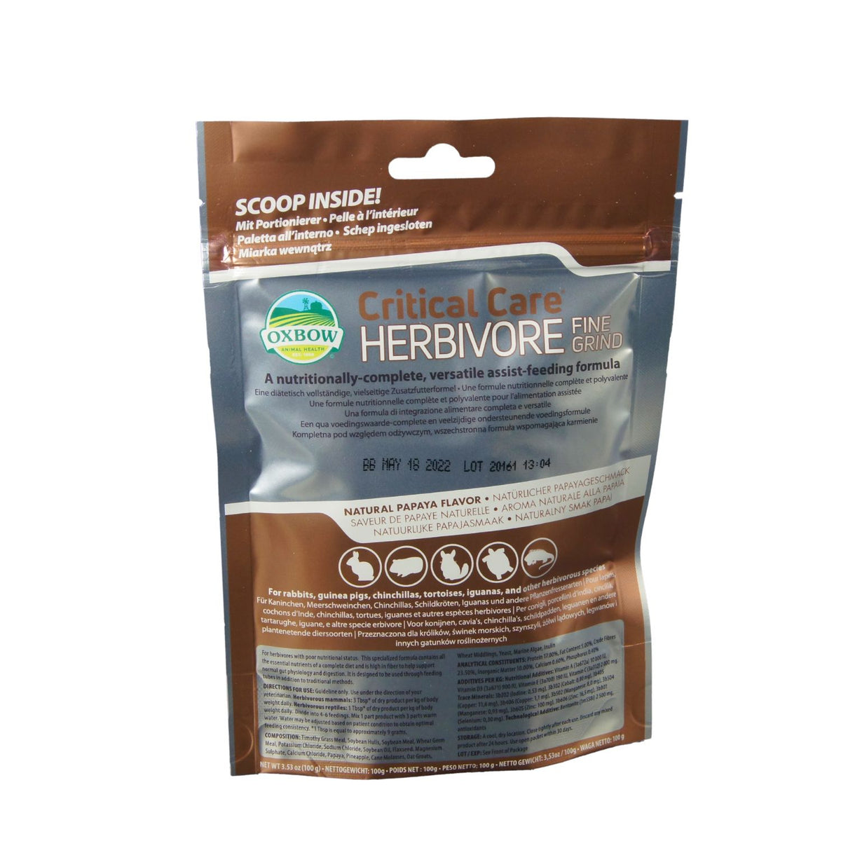 Critical Care Fine Grind Alleinfutter 100g