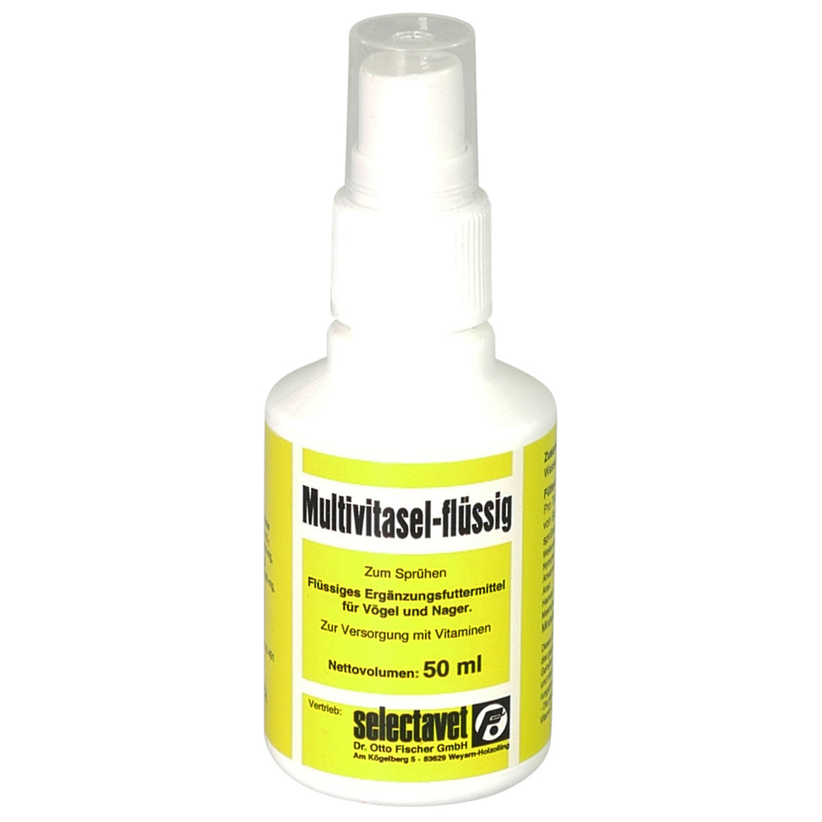 Multivitasel-flüssig Nager und Vögel 50 ml MHD 30.11.2026