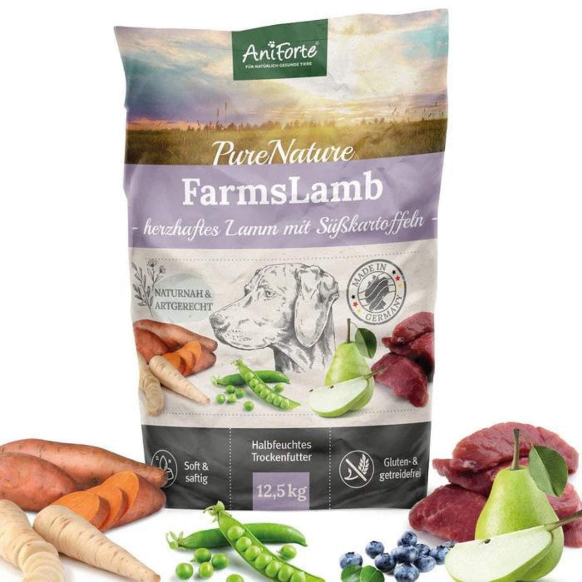 AniForte Trockenfutter FarmsLamb für Hunde 12,5 MHD 30.12.2026