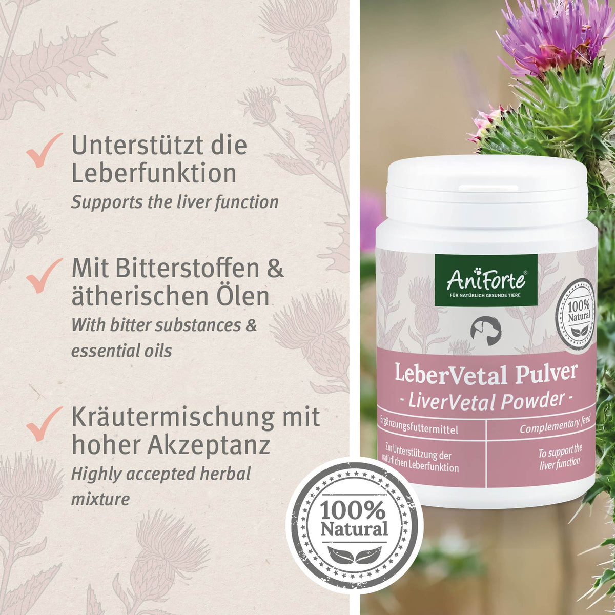 Aniforte LeberVetal Pulver 100g MHD 01.01.2027
