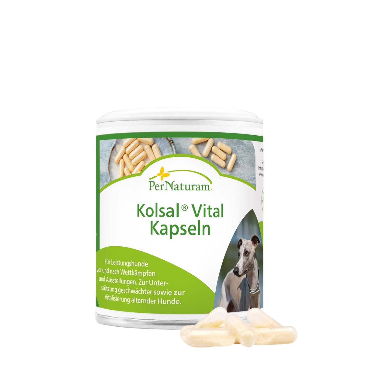 PerNaturam Kolsal Vital Kapseln Hund Katze 50 Stück
