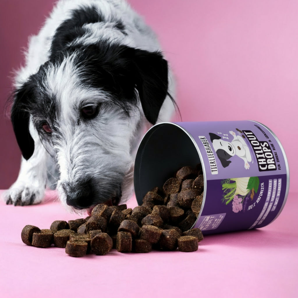 Tierliebhaber Chillout Drops für Hunde 350 g MHD 01.02.2027