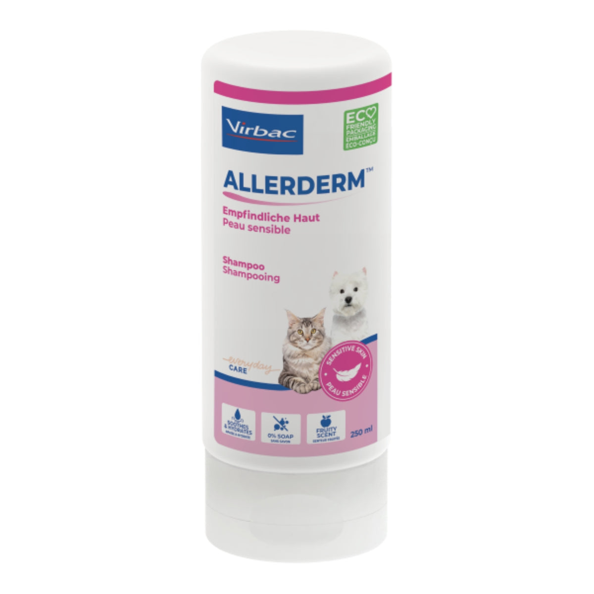 Allerderm Shampoo für empfindliche Tierhaut 250 ml MHD 31.12.2026