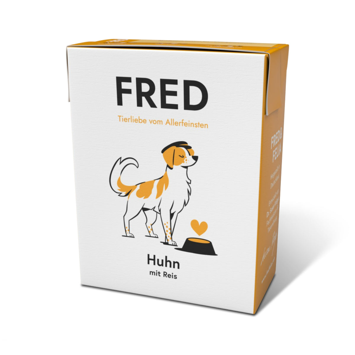 FRED & FELIA FRED Huhn mit Reis Nassfutter für Hunde 390g