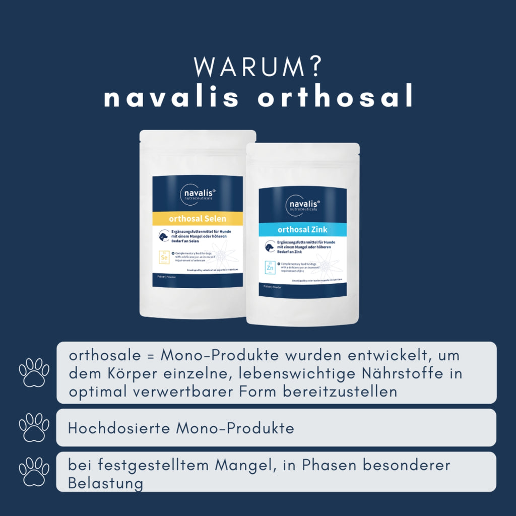 navalis orthosal Zink dog Pulver für Hunde 150g