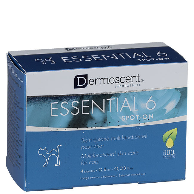 Dermoscent Essential 6 spot-on Katze 4x0,6ml MHD 01.01.2027