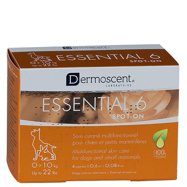 Dermoscent Essential 6 spot-on Hund 0-10 kg, 4x0,6ml MHD 01.01.2027