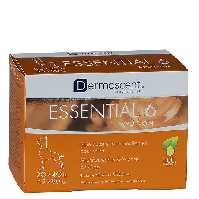 Dermoscent Essential 6 spot-on Hund, 20-40kg, 4x2,4ml